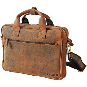 Scaramanga Leather Laptop Bag 14 Inch