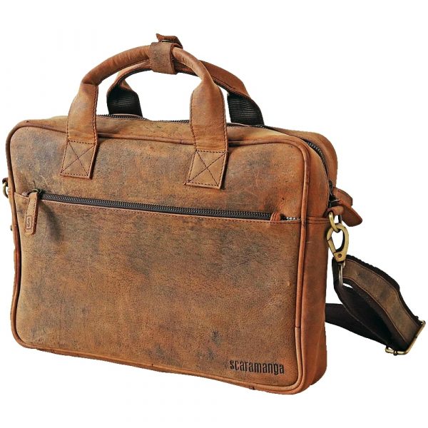 Scaramanga Leather Laptop Bag 14 Inch