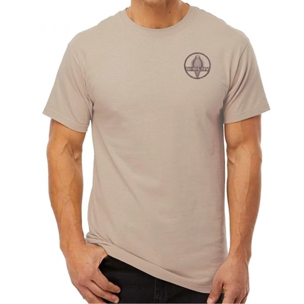 103912-TAN Shelby American Legend Cobra T-Shirt Front