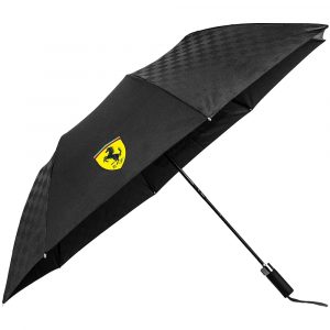 130181055100 Scuderia Ferrari Compact Foldable Umbrella Black