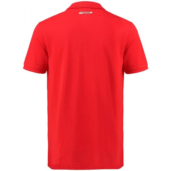 130181063600 Scuderia Ferrari Men's Short Sleeve Red Classic Polo Shirt