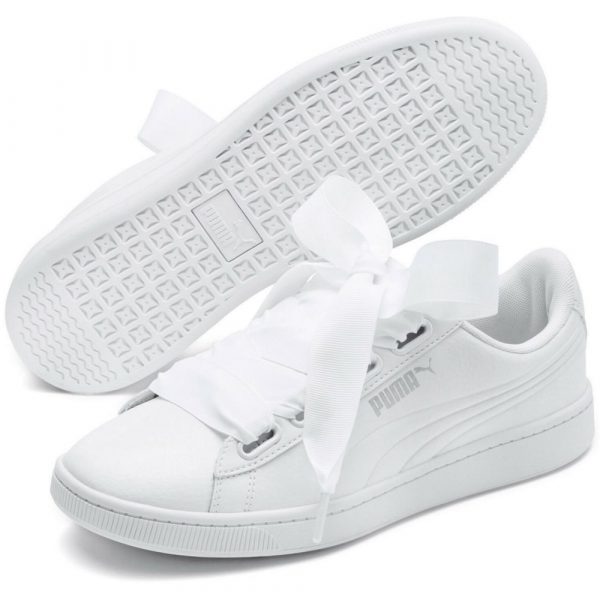 369114-02 Puma Vikky v2 Ribbon Core Puma White Trainers