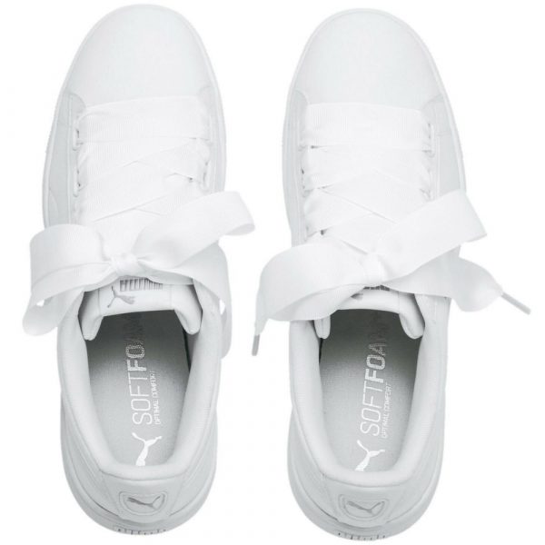 369114-02 Puma Vikky v2 Ribbon Core Puma White Trainers