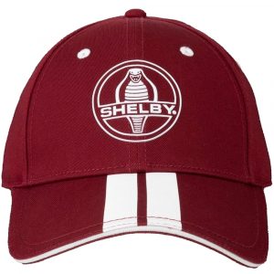 394205-RED Shelby Racing Stripes Red Baseball Cap