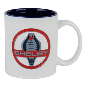 7168-COB Shelby Cobra White and Blue Two Tone Ceramic Mug