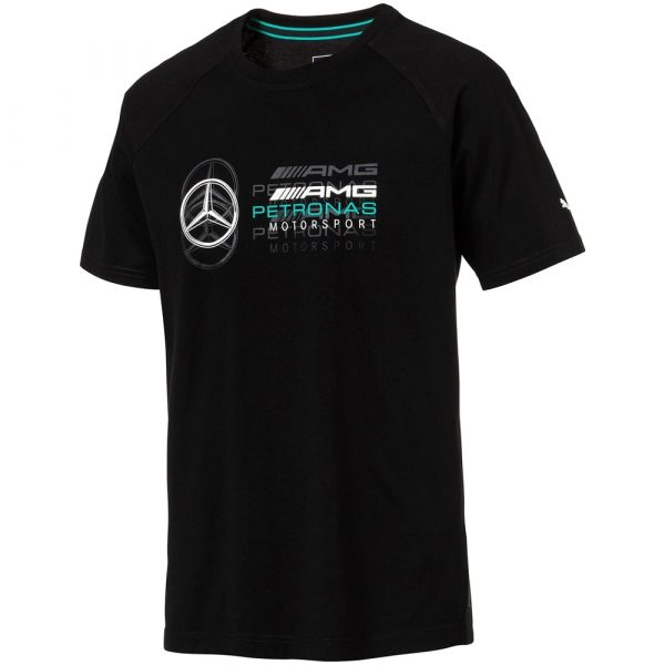 B67996227 Mercedes-Benz Mens Black AMG Petronas Motorsport T-Shirt