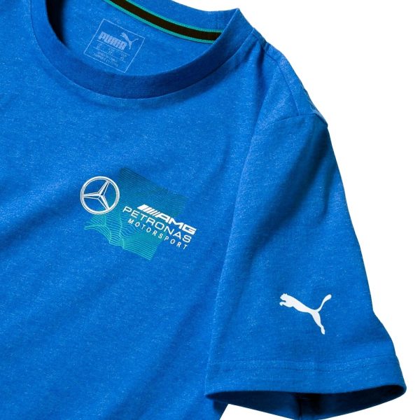 B67996234 Mercedes-Benz Mens Indigo AMG Petronas Motorsport T-Shirt Logo