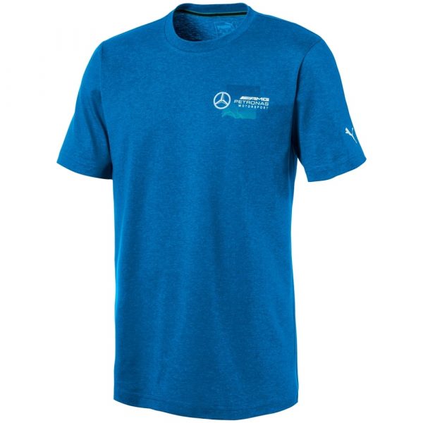 B67996235 Mercedes-Benz Mens Indigo AMG Petronas Motorsport T-Shirt