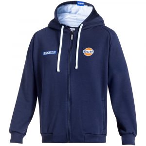 BMF0010S0N02 Sparco Gulf Hooded Full Zip Sweatshirt Navy