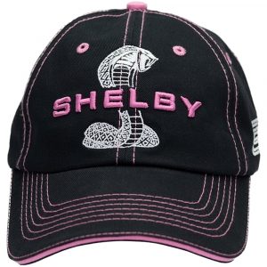 EP-TIFFSPLITPNK Ladies Tiffany Snake Black and Pink Logo Baseball Cap