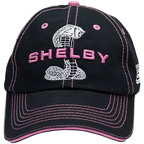 EP-TIFFSPLITPNK Ladies Tiffany Snake Black and Pink Logo Baseball Cap