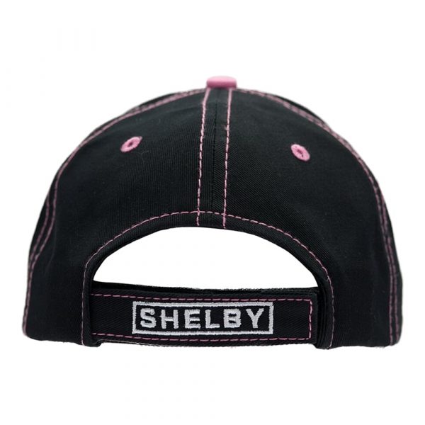 EP-TIFFSPLITPNK Ladies Tiffany Snake Black and Pink Logo Baseball Cap