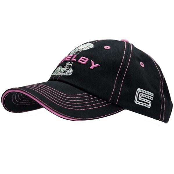 EP-TIFFSPLITPNK Ladies Tiffany Snake Black and Pink Logo Baseball Cap