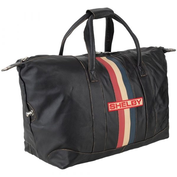 GP0002-DB Shelby Genuine Leather Vintage Stripe Duffel Bag