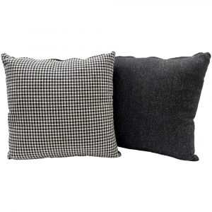Iconic Original Porsche Pepita Herringbone Tweed Cushion Pair