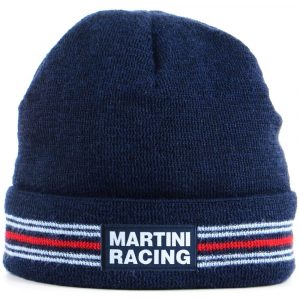 MPM051 Martini Racing Merino Wool Mix Beanie Hat Navy Blue