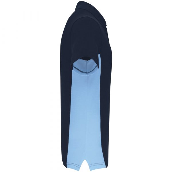 MPM501 Martini Racing Mens Track Polo Shirt Navy and Sky Blue