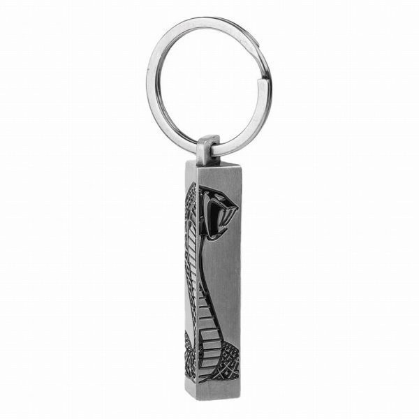 R44413-G3 Shelby Tiffany Snake 3-Sided Silver Bar Keychain