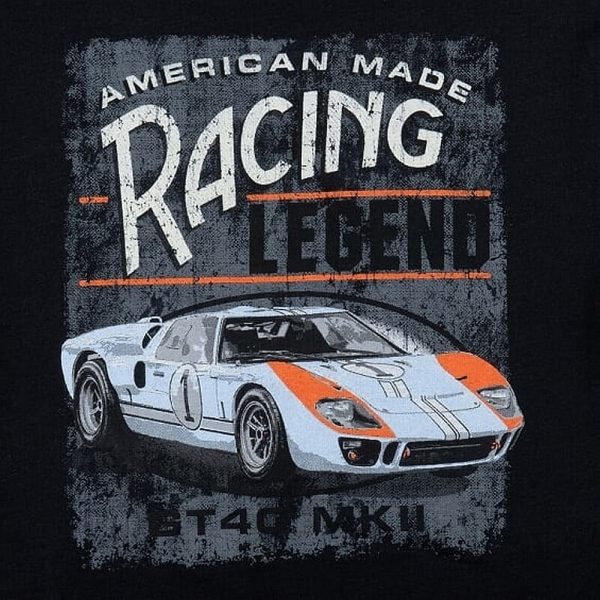 RIO0089-BH Shelby GT40 American Made Black Heather T-Shirt