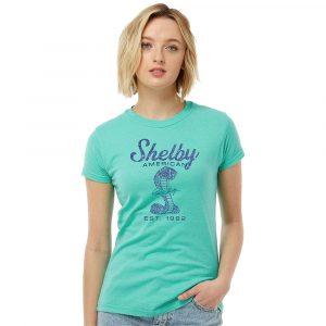 RIO0229-SALT Shelby Women's Crystalline Tiffany Snake Saltwater T-Shirt