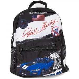 RR0005-BKPK Shelby Cobra Signature Mini Backpack Black & Grey