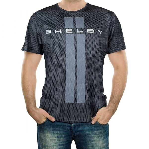SAM0082-CAMO Shelby Camo Carbon Fiber Design T-Shirt