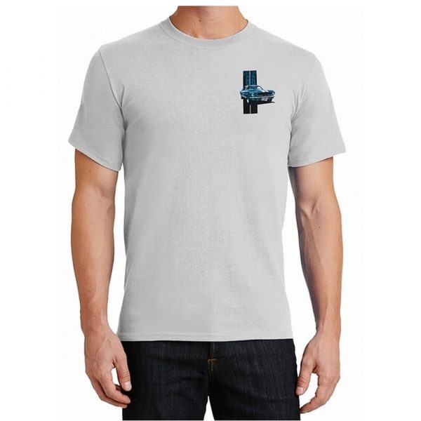 SAM0552-PEW Shelby Mustang GT350 1966 Short Sleeve T-Shirt