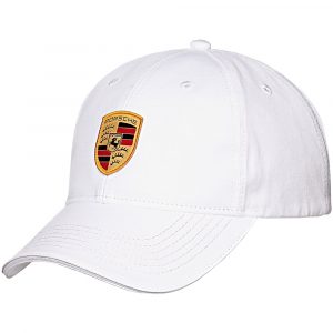 WAP0800040C Porsche White Crest Baseball Cap