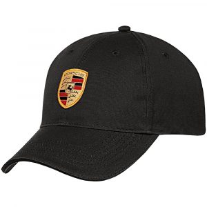 WAP0800050C Porsche Black Crest Baseball Cap