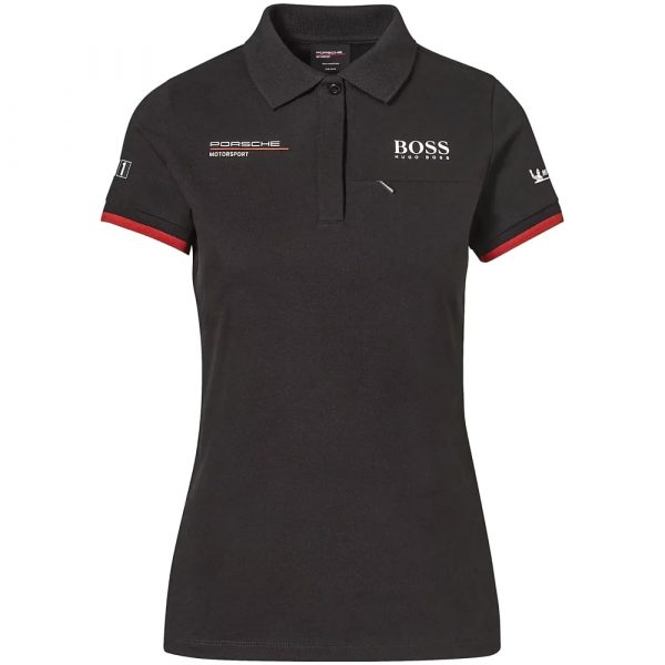 WAP43400M0L OMS Motorsport Replica Ladies Black Polo Shirt