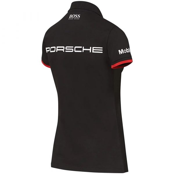 WAP43400M0LOMS Motorsport Replica Ladies Black Polo Shirt Back