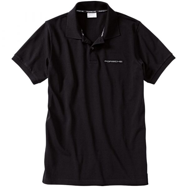 WAP 750 XXX 0B Porsche Mens Classic Black Polo Shirt