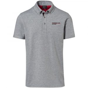 WAP 803 0L FMS Porsche Mens Motorsport Fanwear Polo Shirt Grey