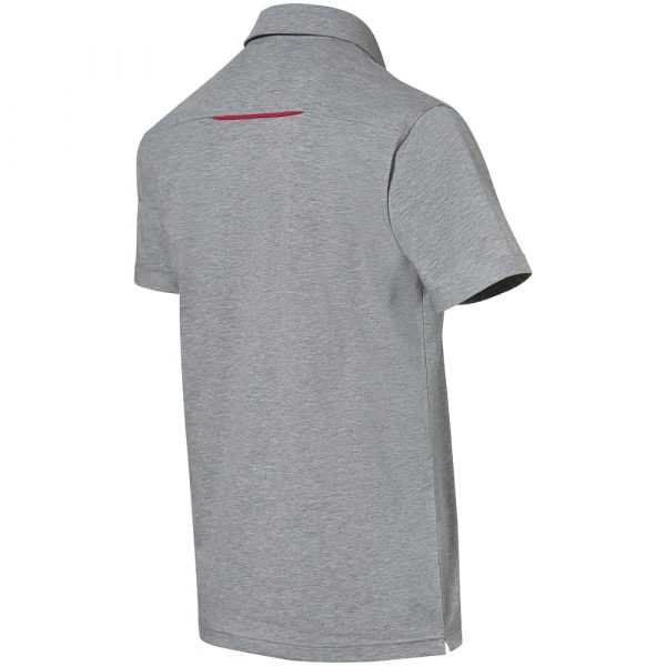 WAP 803 0L FMS Porsche Mens Motorsport Fanwear Polo Shirt Grey