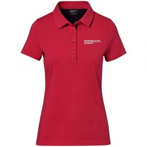 WAP 804 0L FMS Porsche Motorsport Fanwear Ladies Red Polo Shirt