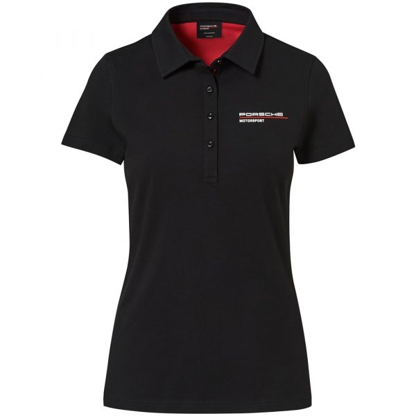 WAP80600S0LFMS Porsche Ladies Motorsport Fanwear Polo Shirt Black