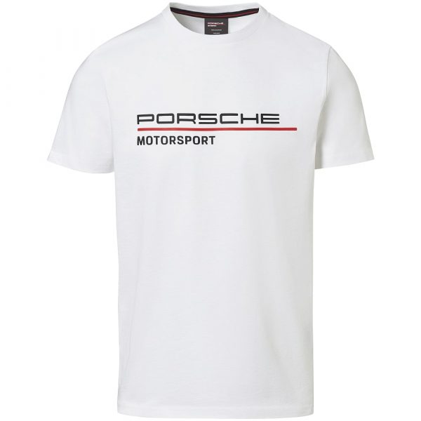WAP 807 0L FMS Porsche Mens Motorsport Fanwear T-Shirt White