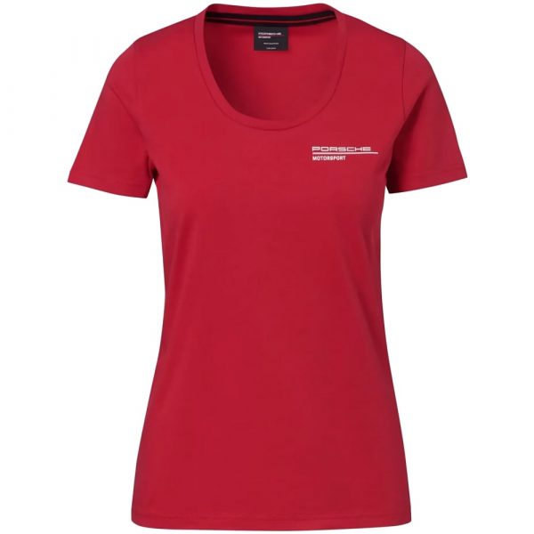 WAP81000L0LFMS Porsche Motorsport Fanwear Ladies Red Tshirt