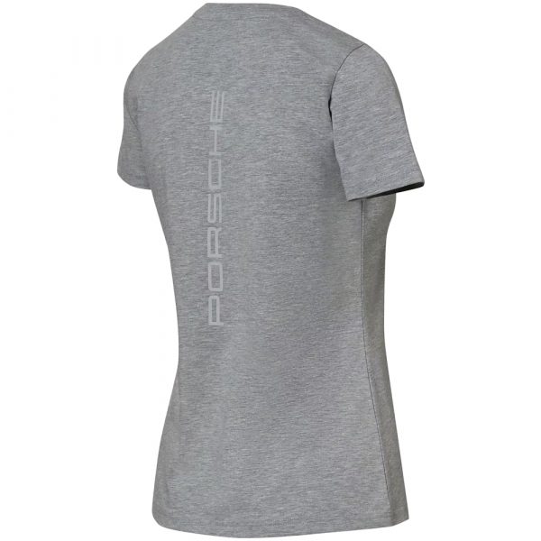 WAP81100L0LFMS Porsche Motorsport Fanwear Ladies Grey Tshirt Back