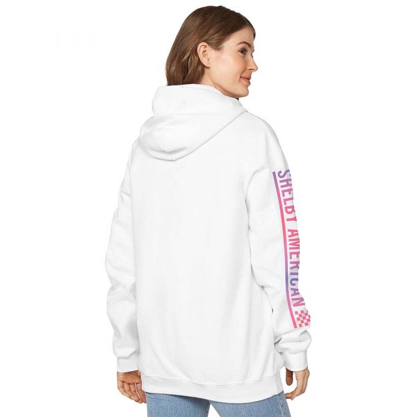 WQM766-WHT Shelby American Ladies Las Vegas White Hoodie
