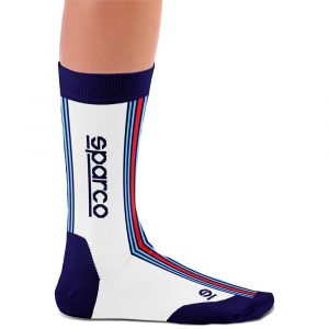 099145MRBIBM Sparco Martini Racing Iconic Design Socks White Blue