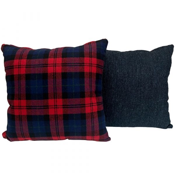 Iconic Original Porsche Tartan Herringbone Tweed Cushion