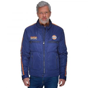 Grandprix Originals Gulf Men's Racing Jacket Navy Blue