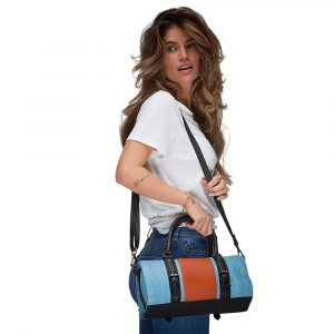 Grandprix Originals Ladies Blue and Orange Bowling Handbag