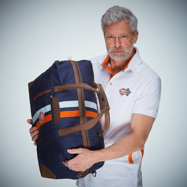 Grandprix Originals Gulf Travel Bag Navy Blue – Iconic Racer Gear