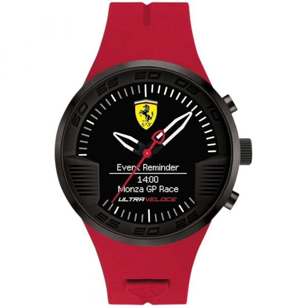 Scuderia Ferrari Ultraveloce Hybrid Smart Watch Red – Iconic Racer Gear