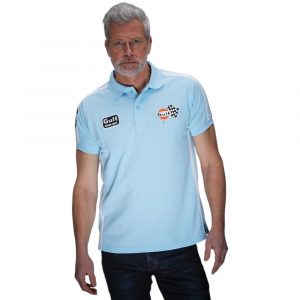 Grandprix Originals Gulf Classic Race Men's Polo Shirt Light Blue