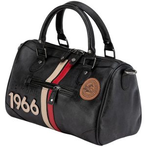 Le Mans 24H Leather Handbag Courcelles 24h 1966 Black
