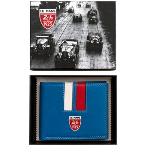 Classic Legend Motors Le Mans 24H Leather Wallet Ocean Blue