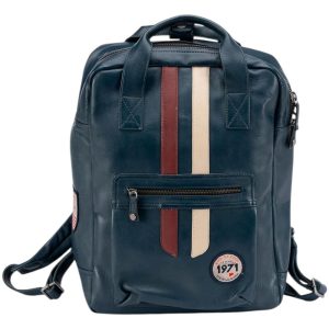 Classic Legend Motors Steve McQueen x Le Mans Texan 6 Leather Backpack Black